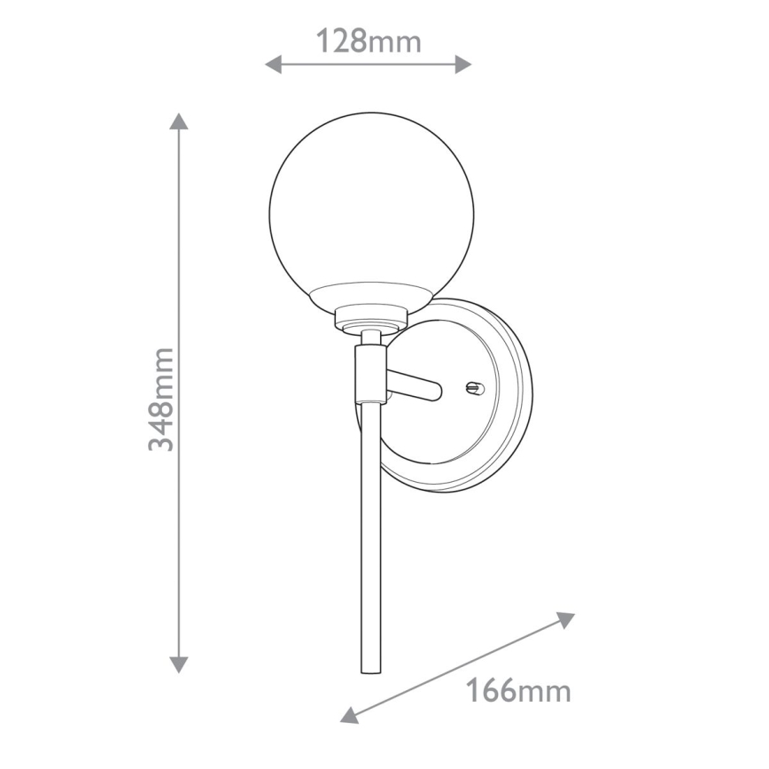 Kichler - Aplique LED de baño BENNO 1xG9/3W/230V IP44 latón