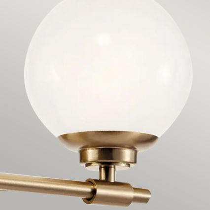 Kichler - Aplique LED de baño BENNO 2xG9/3W/230V IP44 latón
