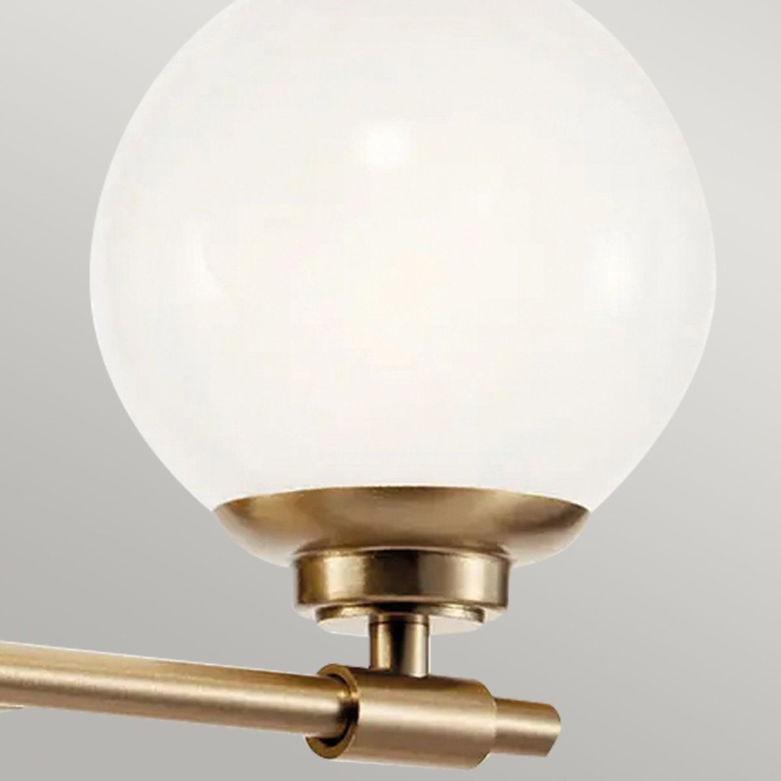 Kichler - Aplique LED de baño BENNO 2xG9/3W/230V IP44 latón