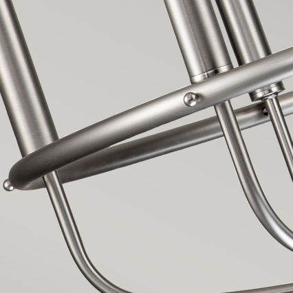 Kichler - Lámpara de araña con cadena CAPITOL HILL 6xE14/40W/230V cromo mate