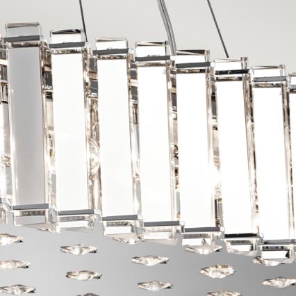 Kichler - Lámpara de araña LED para cuarto de baño CRYSTAL SKYE 12xG9/3W/230V IP44