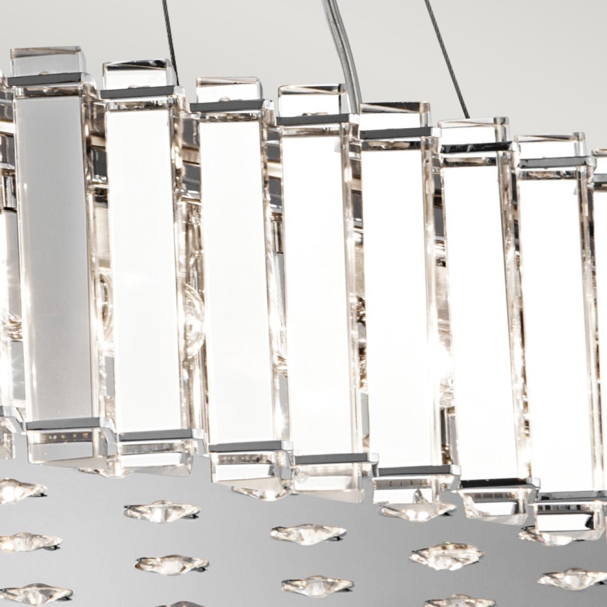 Kichler - Lámpara de araña LED para cuarto de baño CRYSTAL SKYE 12xG9/3W/230V IP44