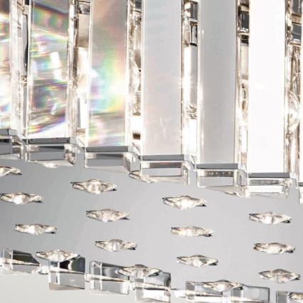 Kichler - Lámpara de araña LED para cuarto de baño CRYSTAL SKYE 12xG9/3W/230V IP44