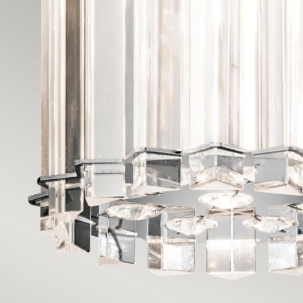 Kichler - Lámpara de araña LED para cuarto de baño CRYSTAL SKYE 2xG9/3W/230V IP44
