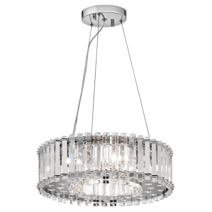 Kichler - Lámpara de araña LED para cuarto de baño CRYSTAL SKYE 6xG9/3W/230V IP44
