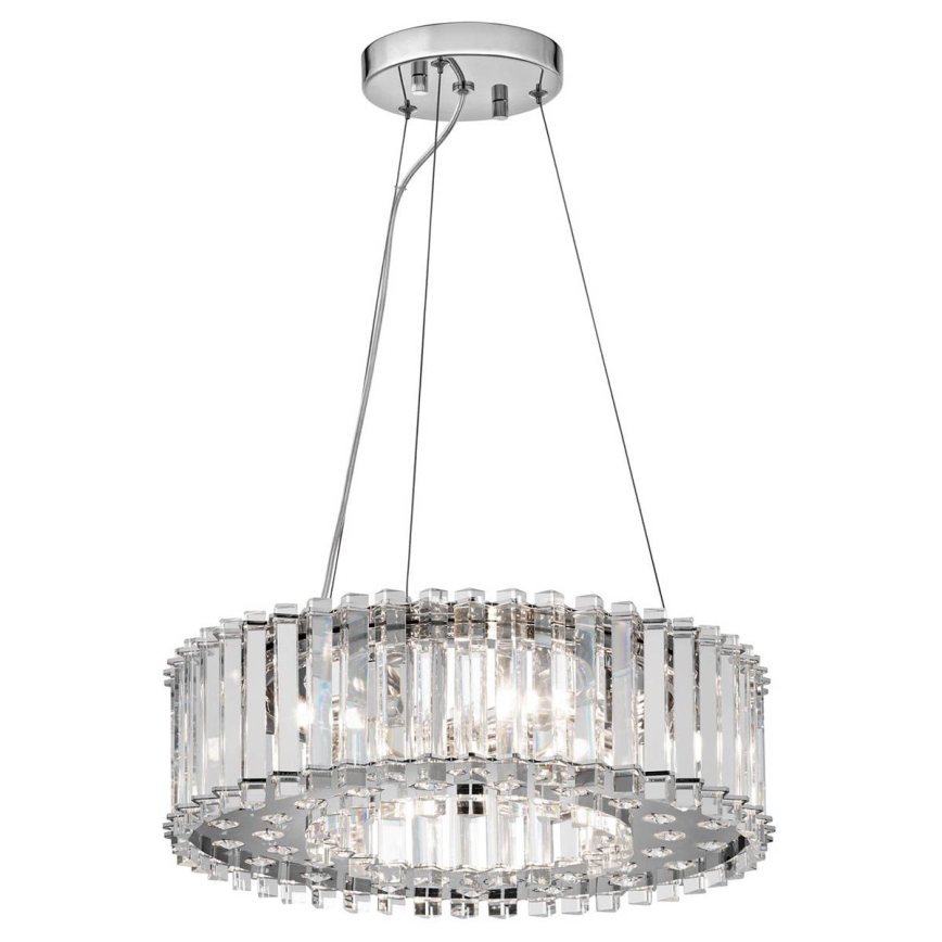 Kichler - Lámpara de araña LED para cuarto de baño CRYSTAL SKYE 6xG9/3W/230V IP44