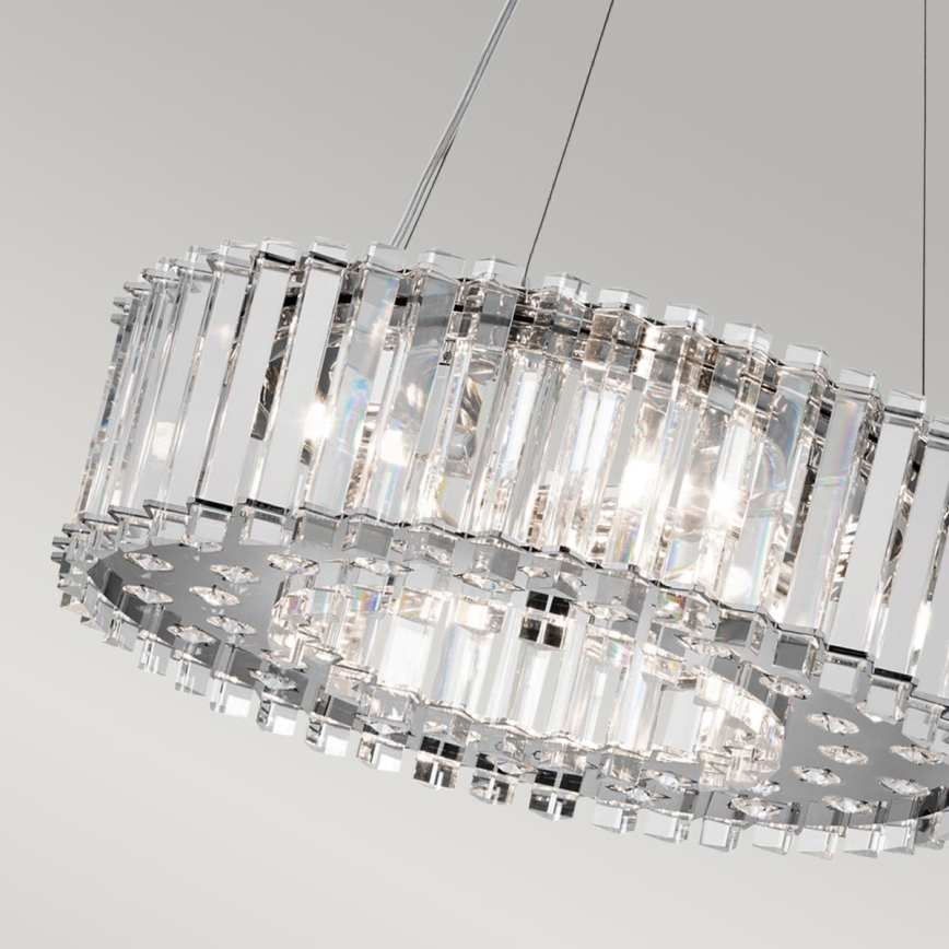 Kichler - Lámpara de araña LED para cuarto de baño CRYSTAL SKYE 6xG9/3W/230V IP44