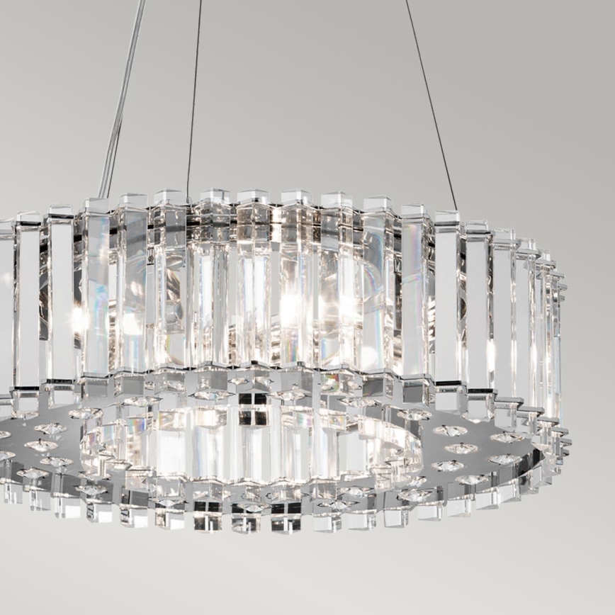 Kichler - Lámpara de araña LED para cuarto de baño CRYSTAL SKYE 6xG9/3W/230V IP44