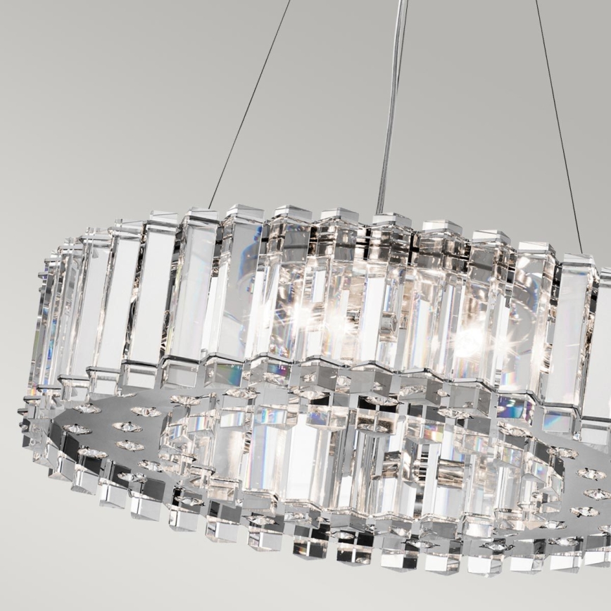 Kichler - Lámpara de araña LED para cuarto de baño CRYSTAL SKYE 8xG9/3W/230V IP44