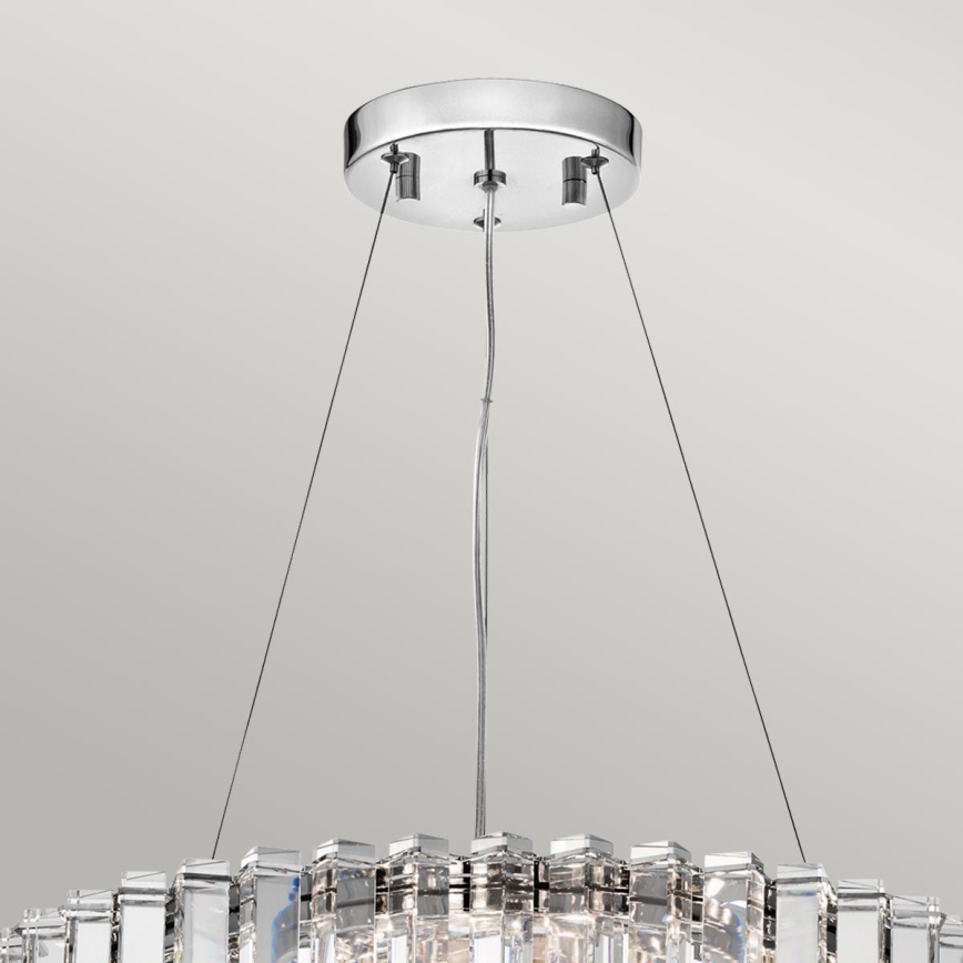Kichler - Lámpara de araña LED para cuarto de baño CRYSTAL SKYE 8xG9/3W/230V IP44