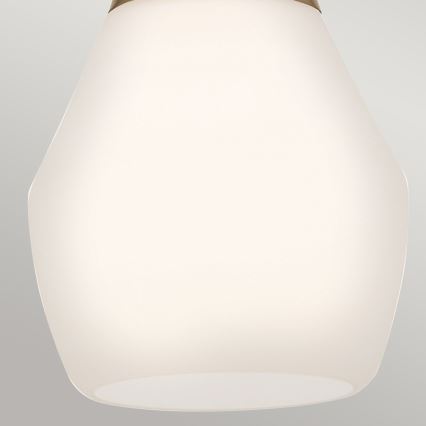 Kichler - Lámpara colgante DEELA 1xE27/60W/230V diá. 17,8 cm latón