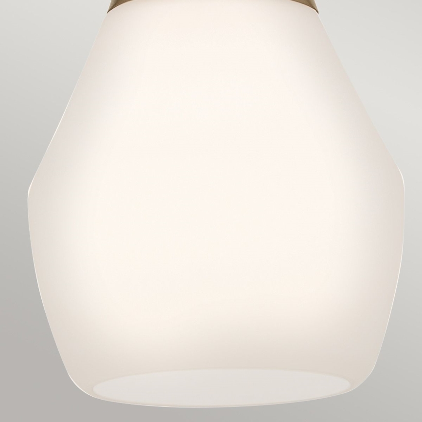 Kichler - Lámpara colgante DEELA 1xE27/60W/230V diá. 17,8 cm latón