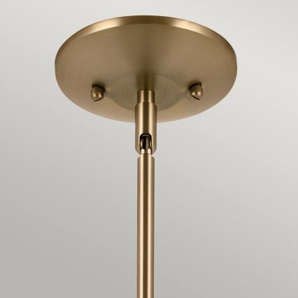 Kichler - Lámpara colgante DEELA 1xE27/60W/230V diá. 17,8 cm latón