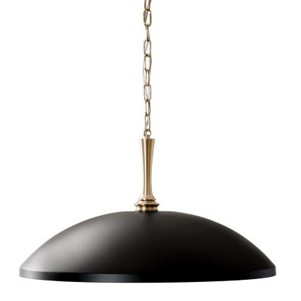 Kichler - Lámpara colgante con cadena DELAROSA 1xE27/60W/230V negro/latón