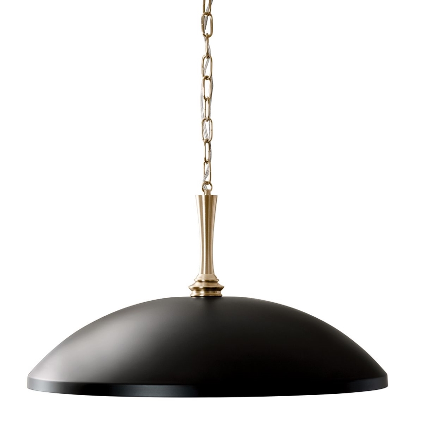 Kichler - Lámpara colgante con cadena DELAROSA 1xE27/60W/230V negro/latón