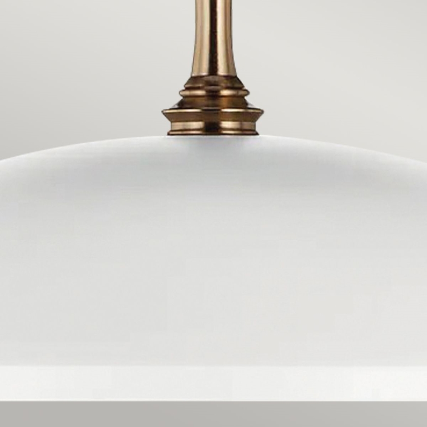 Kichler - Lámpara colgante con cadena DELAROSA 1xE27/60W/230V blanco/latón