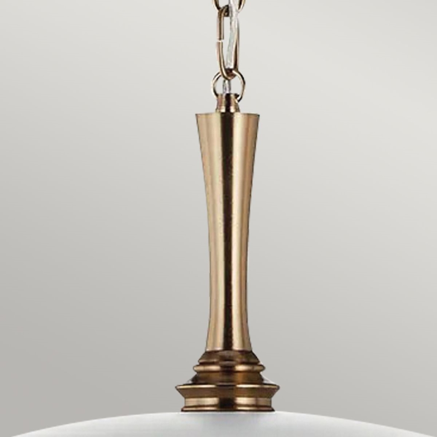 Kichler - Lámpara colgante con cadena DELAROSA 1xE27/60W/230V blanco/latón
