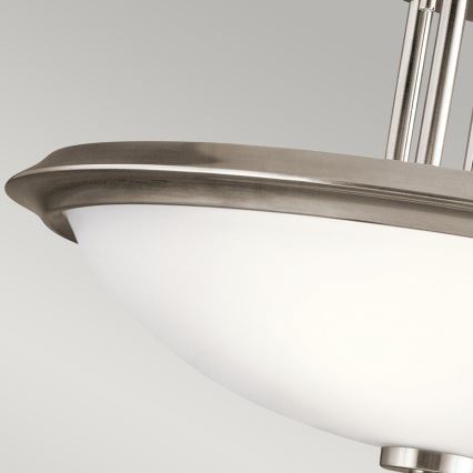 Kichler - Lámpara de techo DREYFUS 3xE27/60W/230V cromo mate