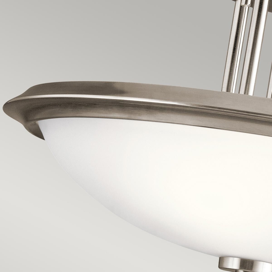 Kichler - Lámpara de techo DREYFUS 3xE27/60W/230V cromo mate