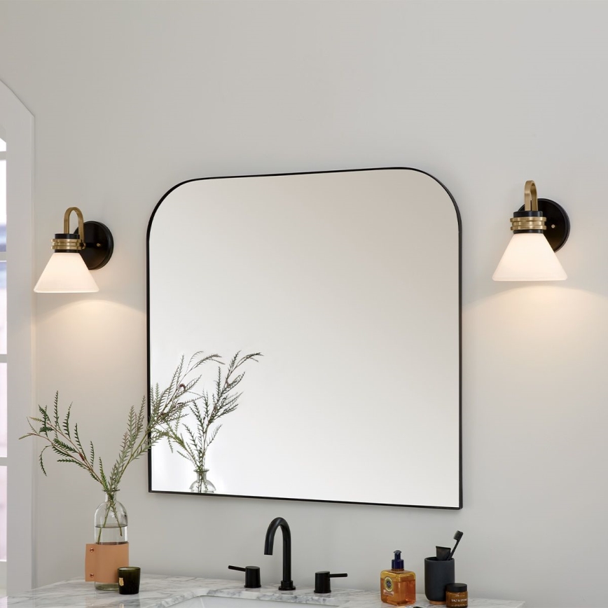 Kichler - Aplique de baño LED FARUM 1xG9/3W/230V IP44 negro/latón