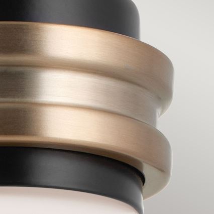 Kichler - Aplique de baño LED FARUM 1xG9/3W/230V IP44 negro/latón