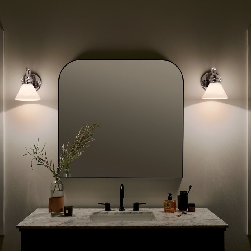 Kichler - Aplique de baño LED FARUM 1xG9/3W/230V IP44 cromo brillante