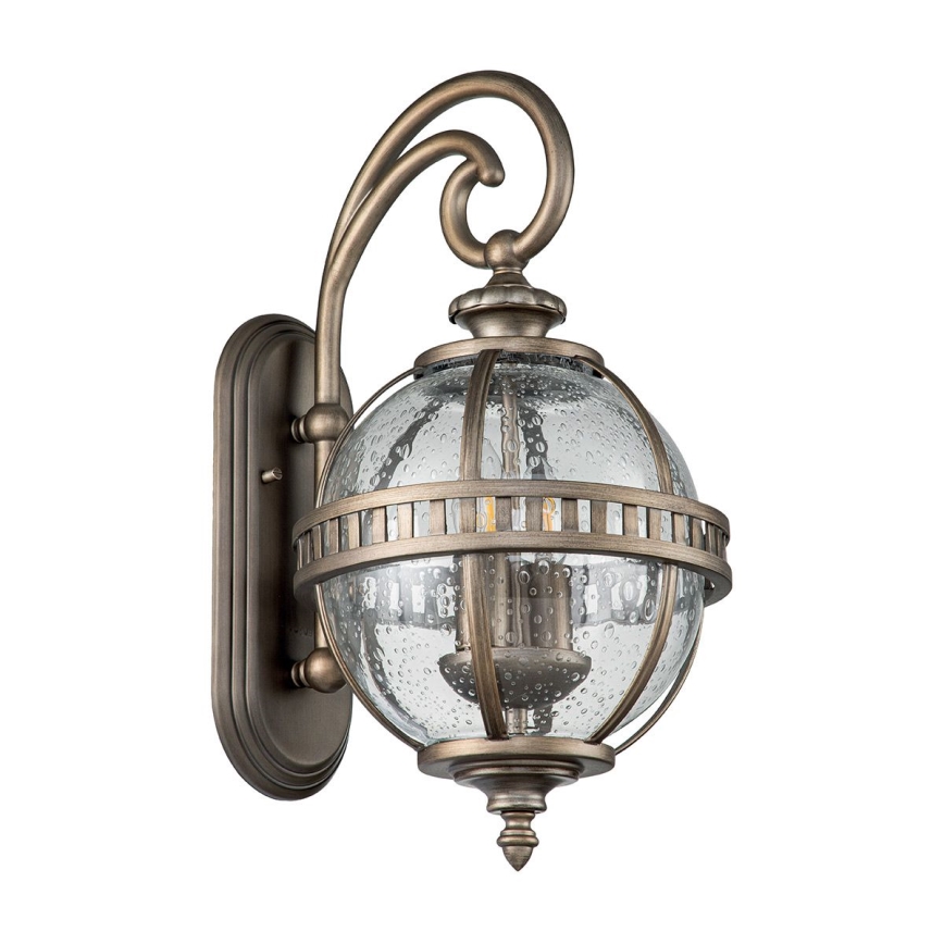 Kichler - Aplique de exterior HALLERON 2xE14/40W/230V IP44