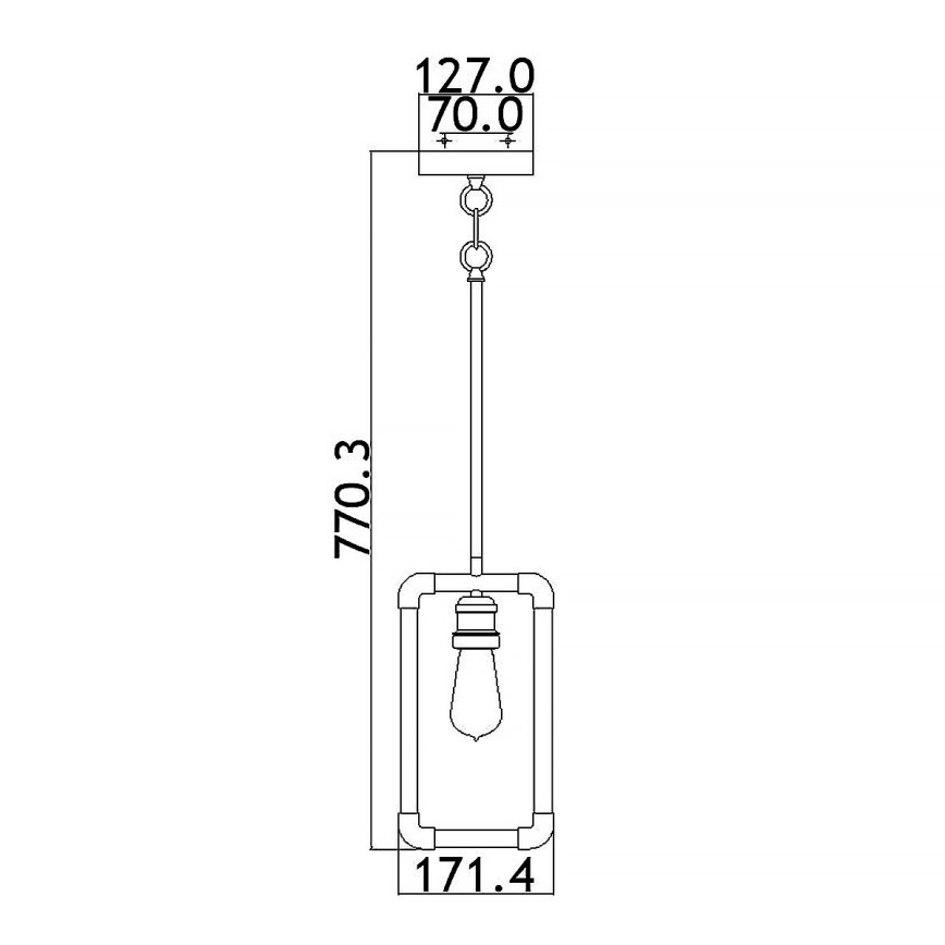 Kichler - Lámpara colgante IMAHN 1xE27/60W/230V