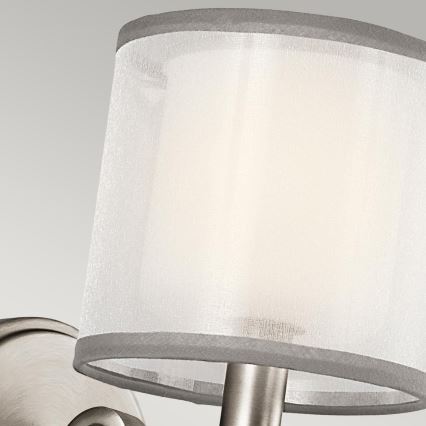 Kichler - Aplique de pared LACEY 1xE14/40W/230V, acabado cromo mate