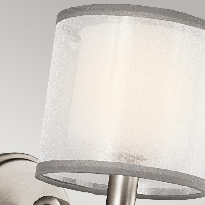Kichler - Aplique de pared LACEY 1xE14/40W/230V, acabado cromo mate