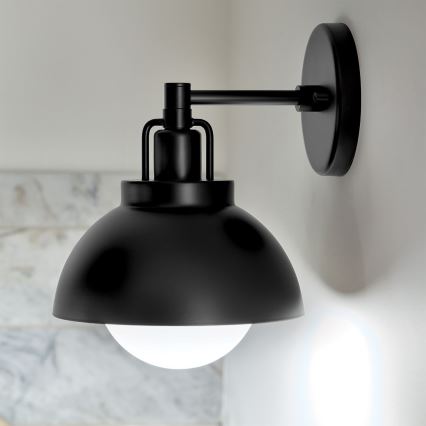 Kichler - Aplique NIVA 1xE27/40W/230V negro
