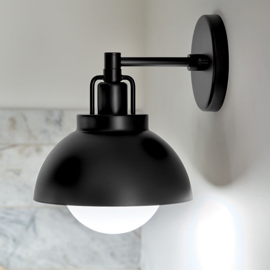 Kichler - Aplique NIVA 1xE27/40W/230V negro