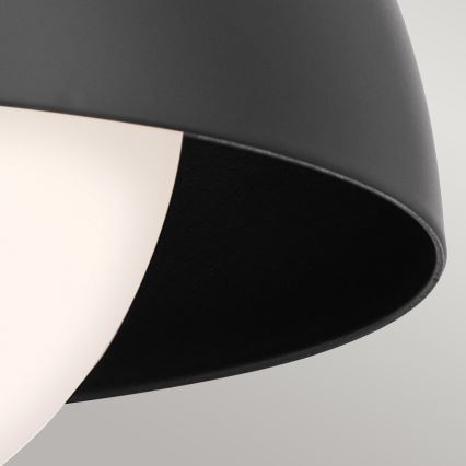 Kichler - Aplique NIVA 1xE27/40W/230V negro