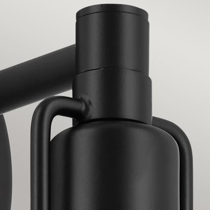 Kichler - Aplique NIVA 1xE27/40W/230V negro