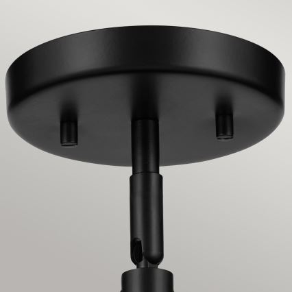 Kichler - Aplique NIVA 1xE27/40W/230V negro