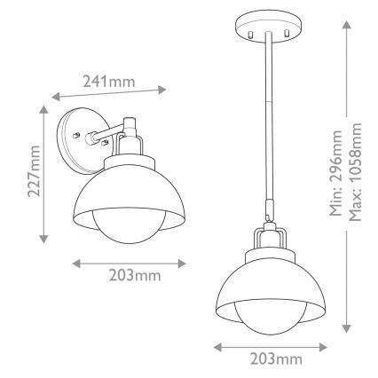 Kichler - Aplique NIVA 1xE27/40W/230V latón