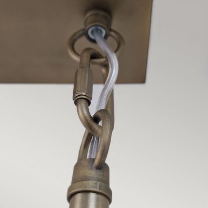 Kichler - Lámpara colgante con varilla SERENE LED/40W/230V dorada
