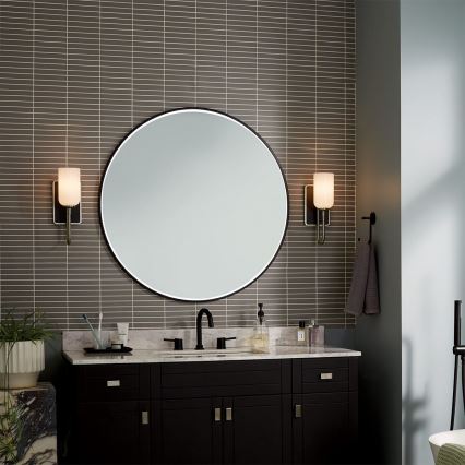 Kichler - Aplique de pared LED para baño SOLIA 1xG9/3W/230V IP44, cromo mate
