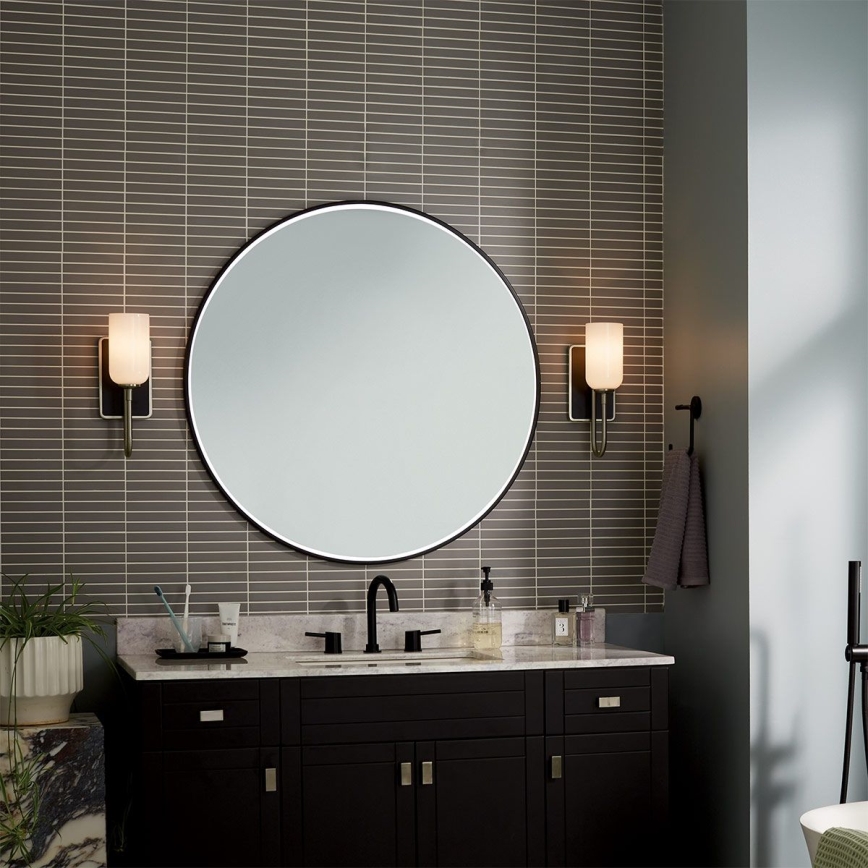 Kichler - Aplique de pared LED para baño SOLIA 1xG9/3W/230V IP44, cromo mate