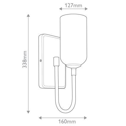 Kichler - Luminaria LED para baño SOLIA 1xG9/3W/230V IP44 dorada