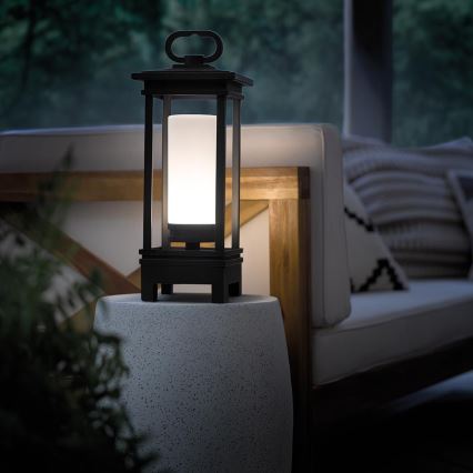 Kichler - Lámpara de mesa LED recargable para exterior con altavoz SOUTH HOPE LED/3W/230V 8800 mAh IP44