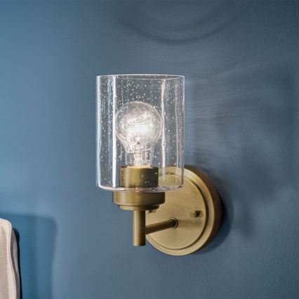 Kichler - Aplique WINSLOW 1xE27/60W/230V latón