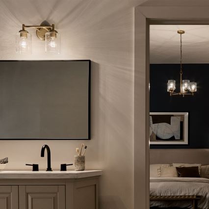 Kichler - Aplique WINSLOW 2xE27/60W/230V latón