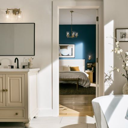 Kichler - Aplique WINSLOW 2xE27/60W/230V latón
