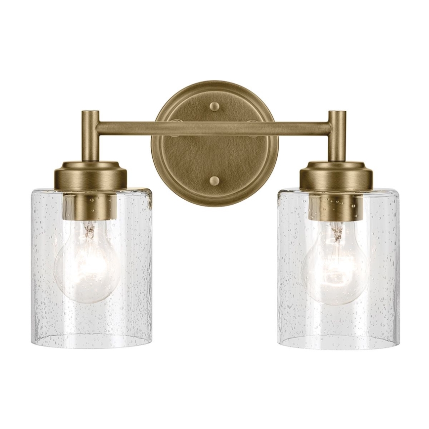 Kichler - Aplique WINSLOW 2xE27/60W/230V latón