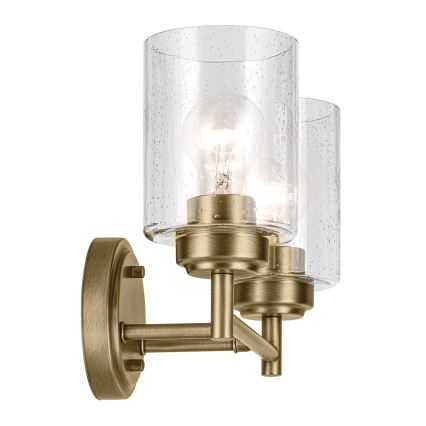 Kichler - Aplique WINSLOW 2xE27/60W/230V latón