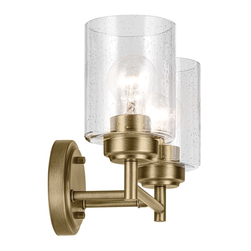 Kichler - Aplique WINSLOW 2xE27/60W/230V latón