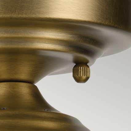 Kichler - Plafón WINSLOW 1xE27/60W/230V diá. 21,6 cm latón
