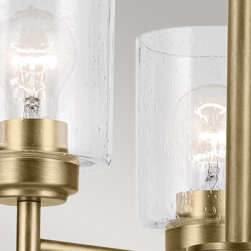 Kichler - Lámpara colgante con cadena WINSLOW 3xE27/60W/230V diá. 45,8 cm latón