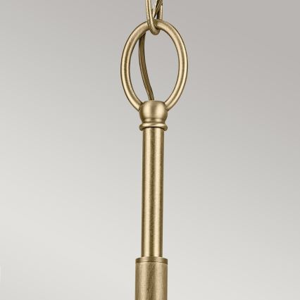 Kichler - Lámpara colgante con cadena WINSLOW 3xE27/60W/230V diá. 45,8 cm latón